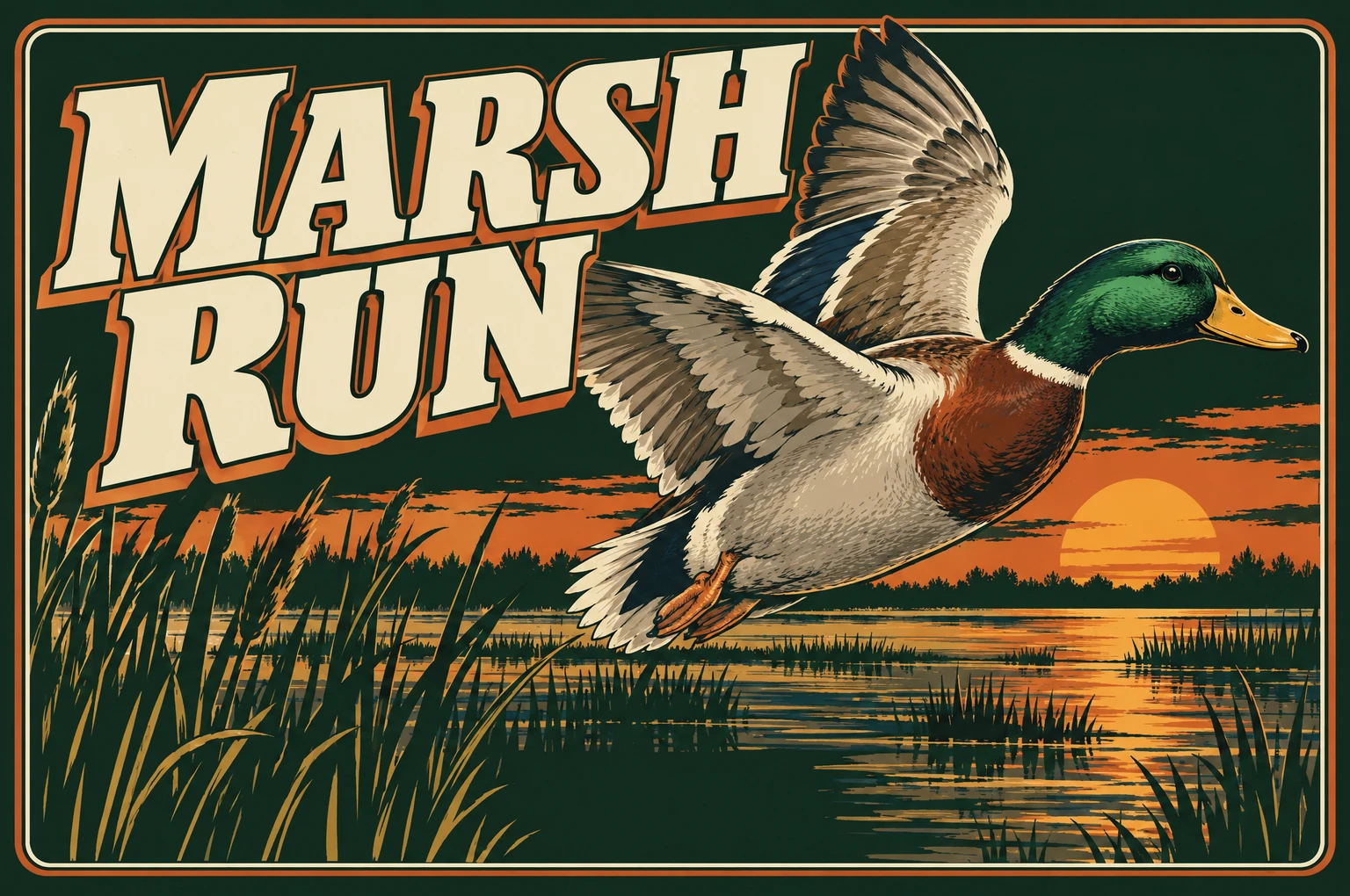 Marsh Run arcade game cover
